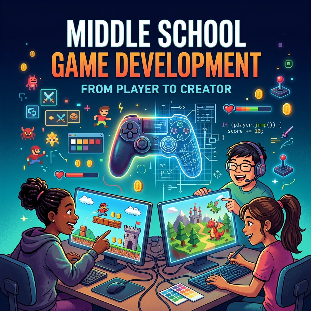 Middle School Game Development Book Cover